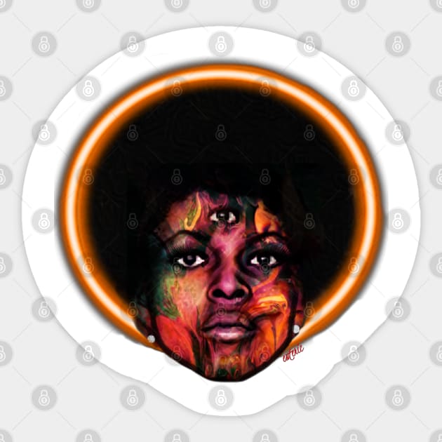 Assata Shakur Sticker by Esoteric Fresh 